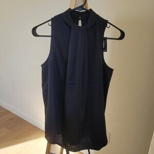 EXPRESS Twist Halter Neck Top XS Black NWT